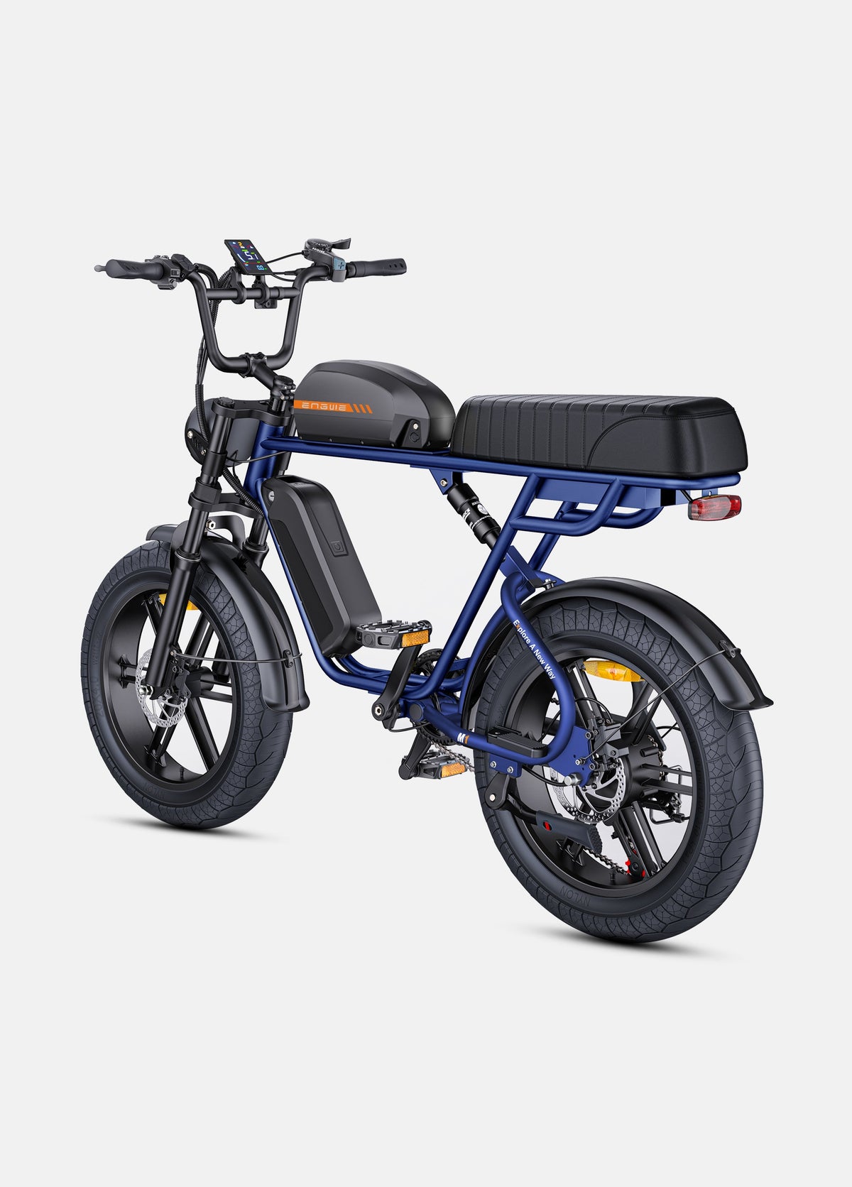 Engwe M1 - Blue - dual battery - rear