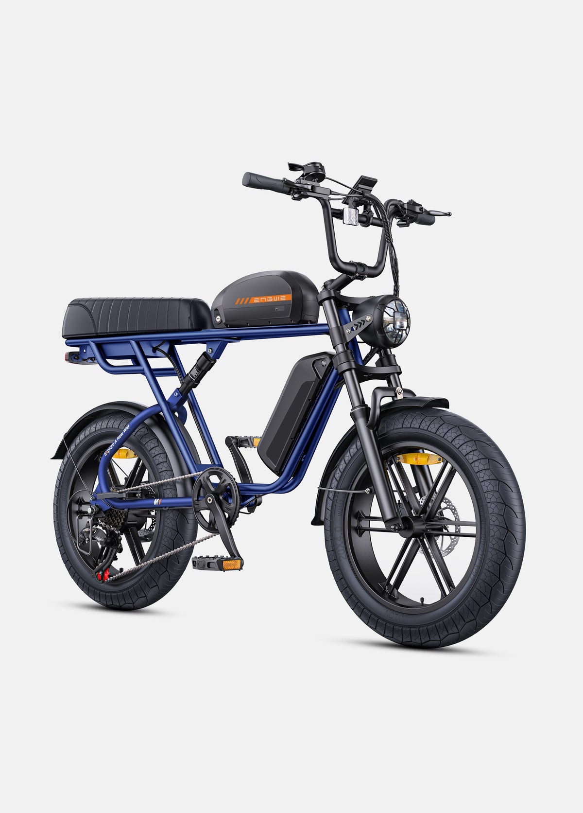 Engwe M1 - Blue - dual battery - front