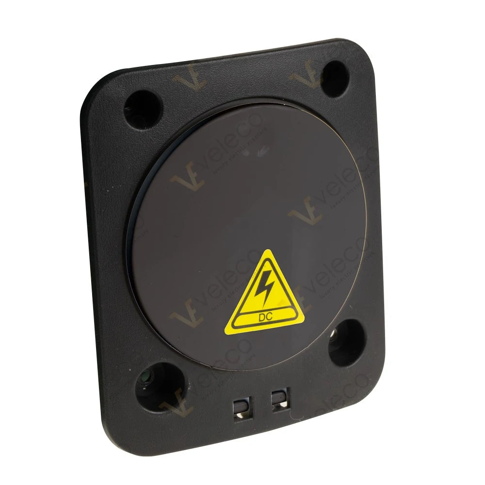 Charging port cover Black Veleco CRISTAL