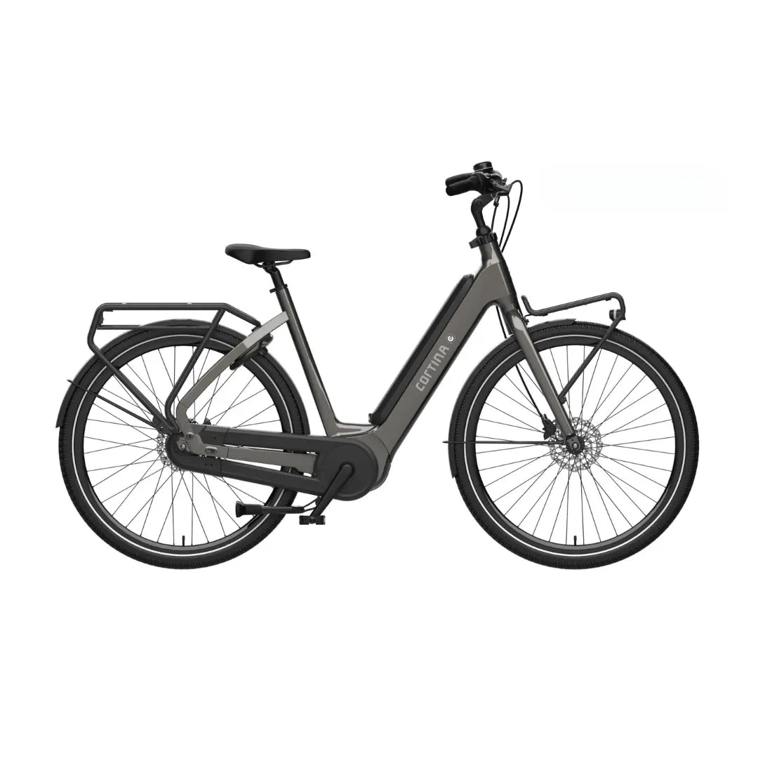 The Cortina Common Family electric bike has an elegant design with a low entry frame