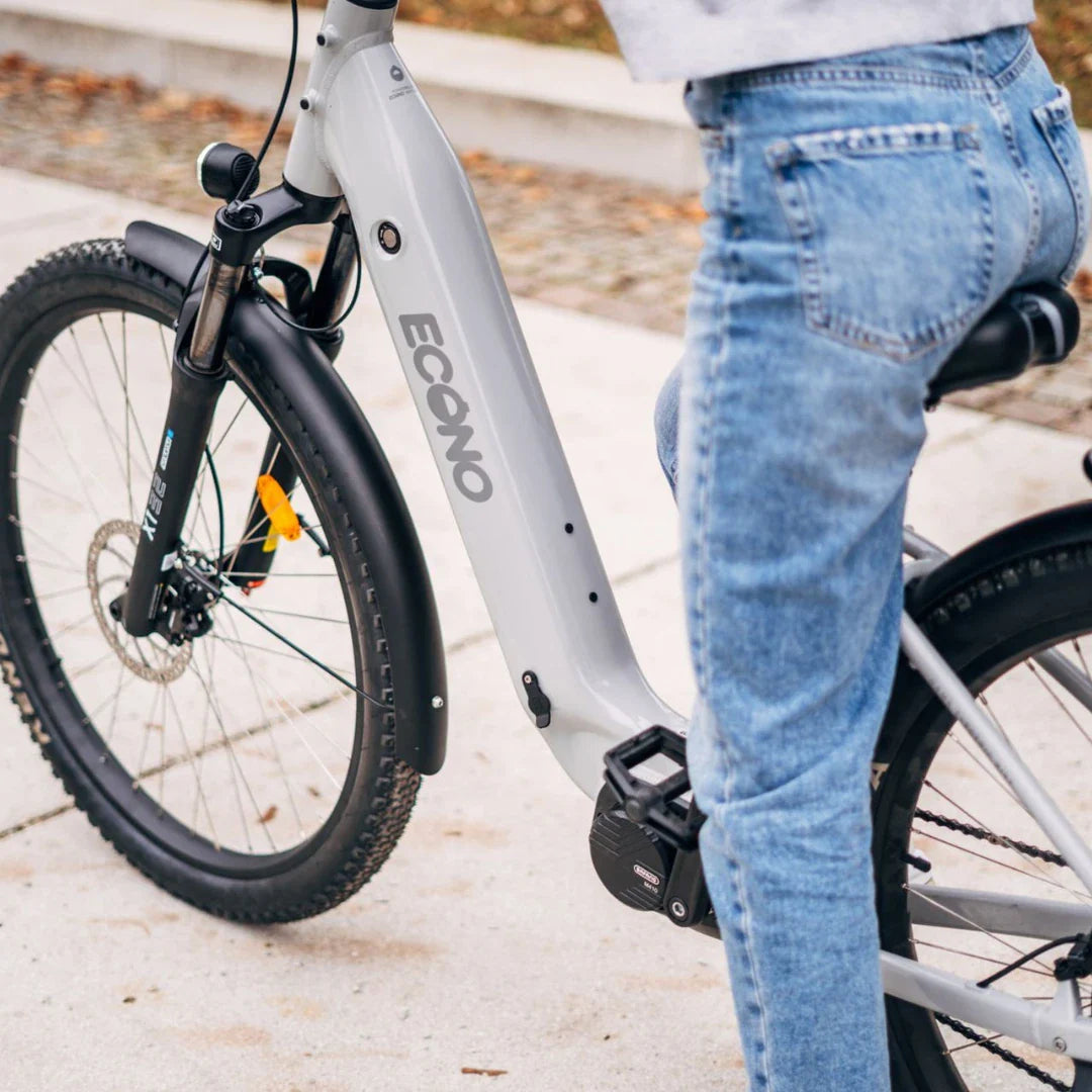 Electric Bike Econo Gams Suv Eec6, sleek gray frame, sturdy tires, modern design, perfect for urban commuting.