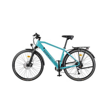Electric Bike Econic One Smart Urban features a sleek turquoise frame, sturdy tires, and a minimalist design.