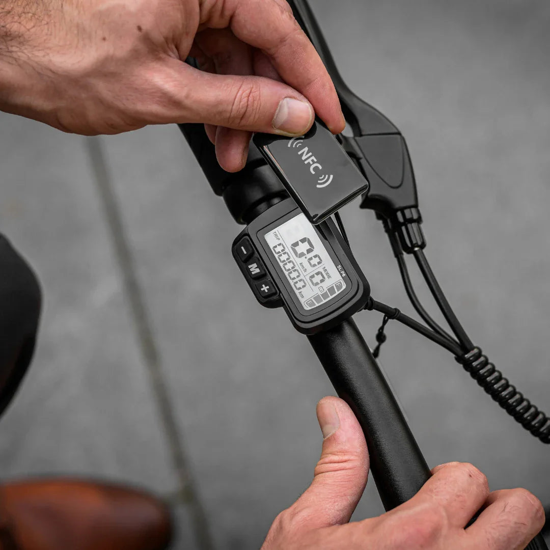 Electric Bike Ms Energy Urbanfold I6 features a digital display and NFC technology for easy navigation.