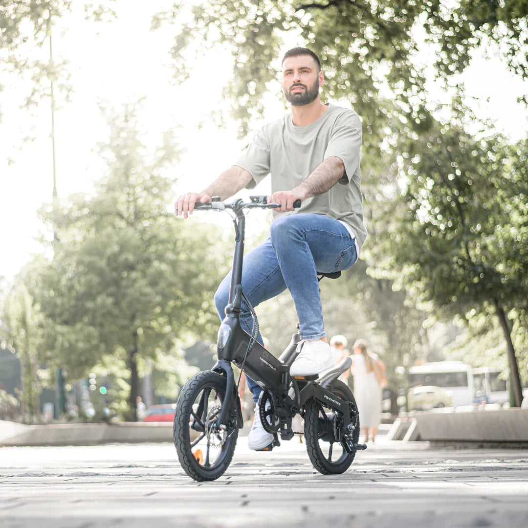 Electric Bike Ms Energy Urbanfold I6 features a sleek design, compact frame, and is perfect for urban riding.