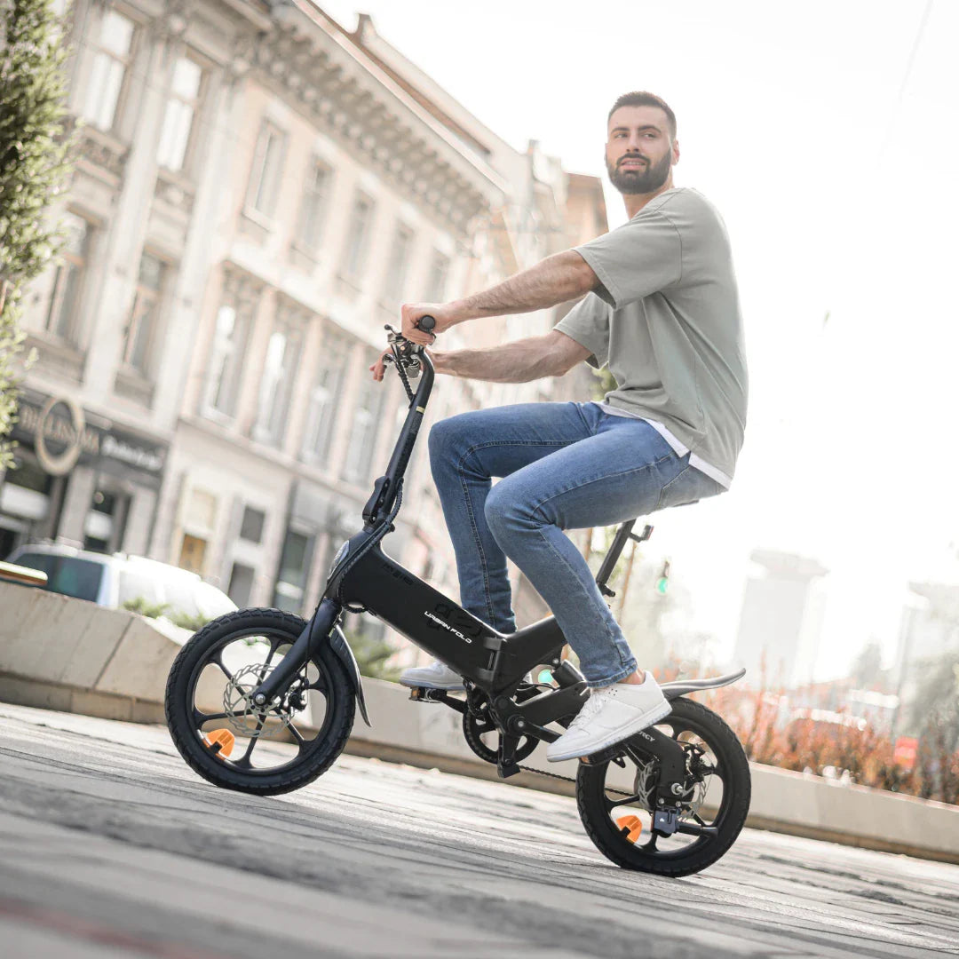 Electric Bike Ms Energy Urbanfold I6 features a sleek foldable design, perfect for urban commuting and storage.