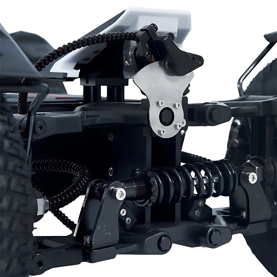 Electric Scooter Teverun Tetra 4x4 features a robust suspension system and durable construction for off-road performance.