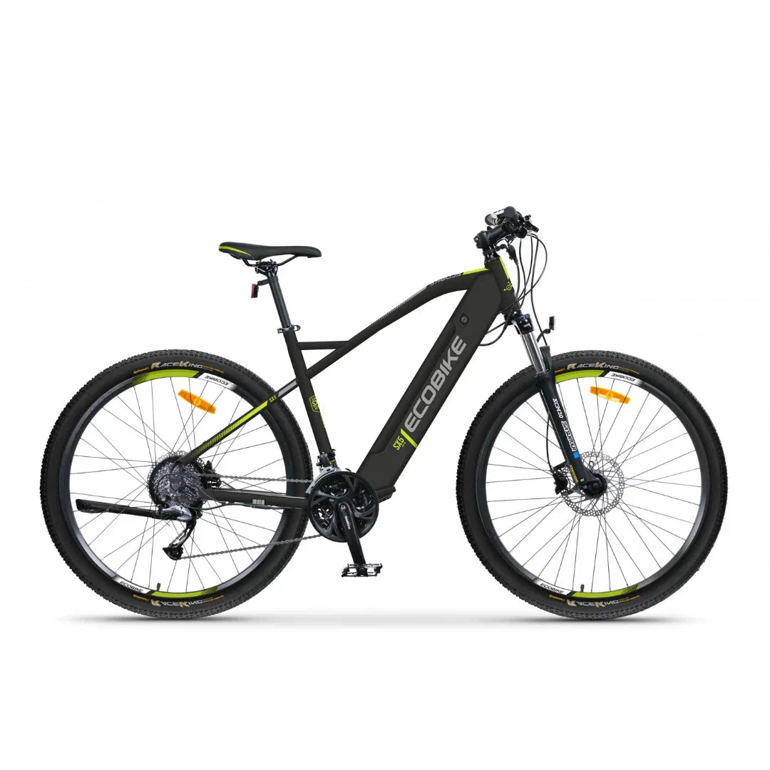 Electric Bike Ecobike Sx 5 features a sleek frame, durable tires, and powerful electric support for smooth rides.