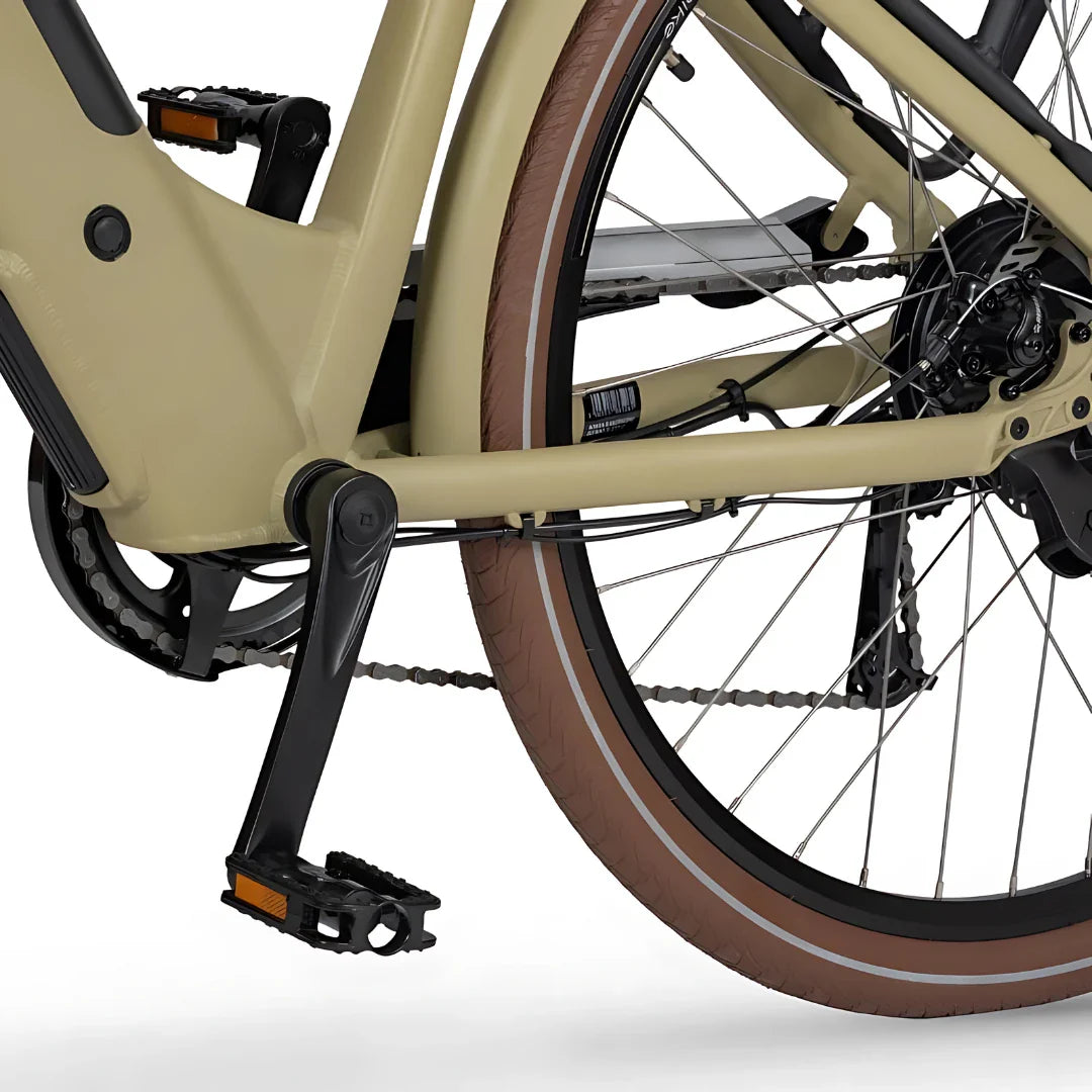 Electric Bike Ecobike X City features a sleek design, robust frame, and earthy tone tires for urban commuting.