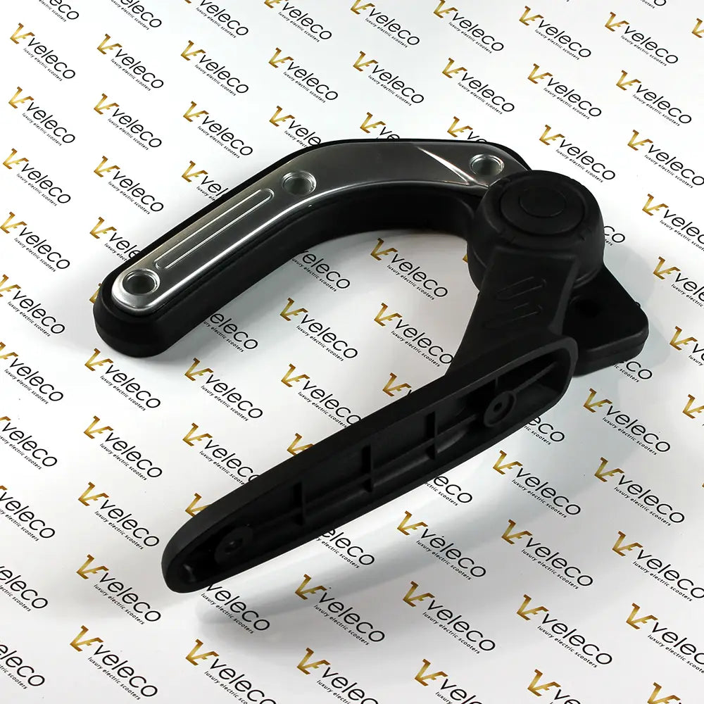 Right Armrest for Veleco Faster Veleco Draco Veleco Gravis and Veleco Turris – black and silver armrest