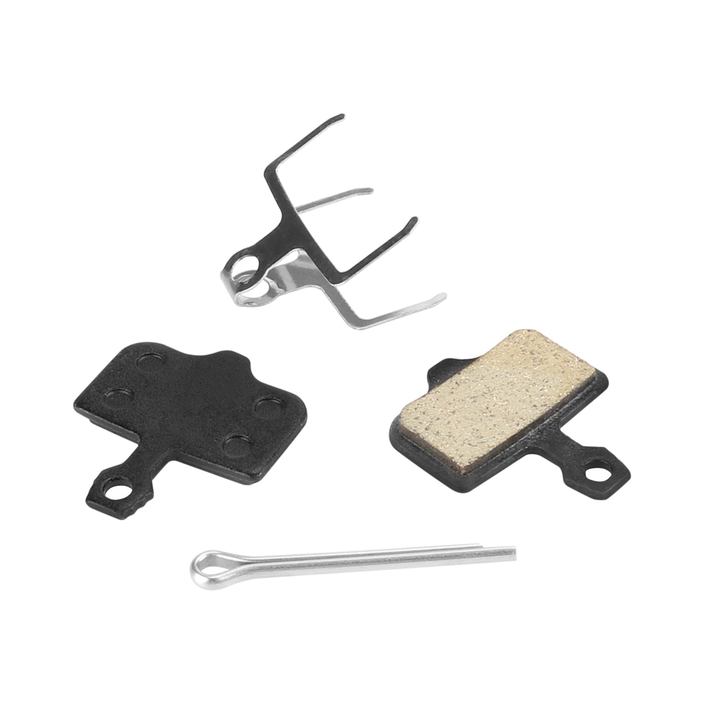 Semi-Metallic Brake Pads – brake pads, spring clip, and cotter pin
