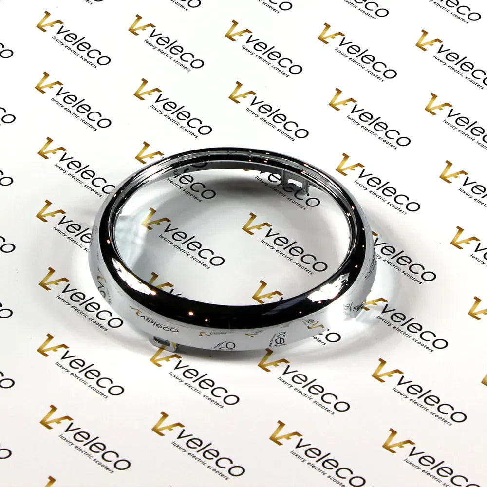 Chrome Cover for Front Lamp of Veleco Gravis – chrome circular trim ring