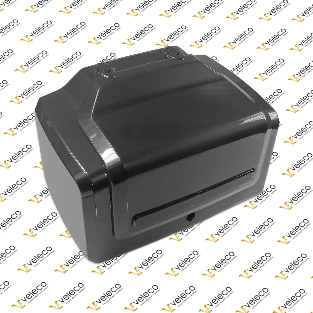 Trunk for gray Veleco Gravis – black top case