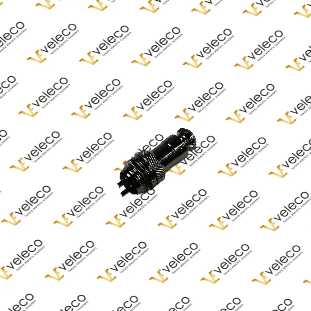 Joystick Connector for Veleco Cosmo Control Panel – black joystick connector, top view