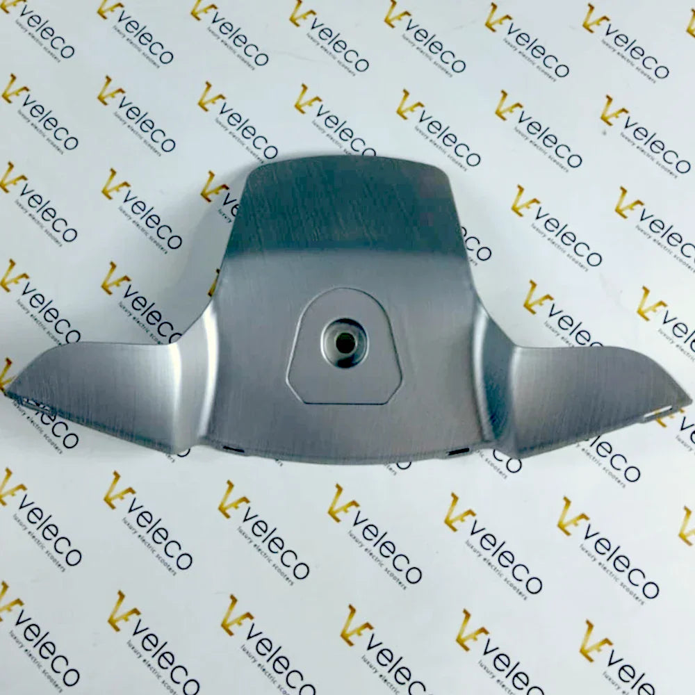 Handlebar Plug for Veleco Advena – silver handlebar plug, top view
