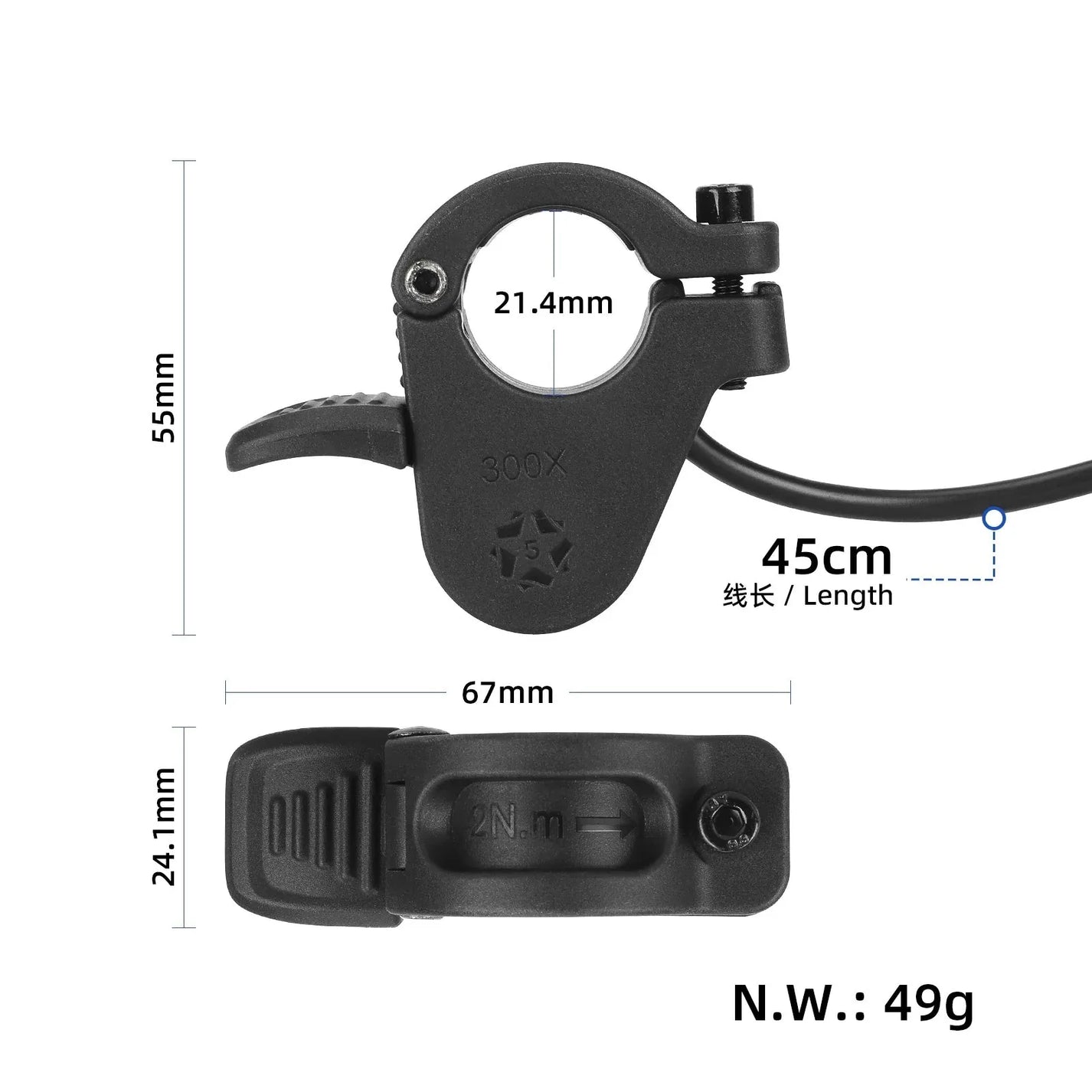 300x universal throttle lever for electric scooters