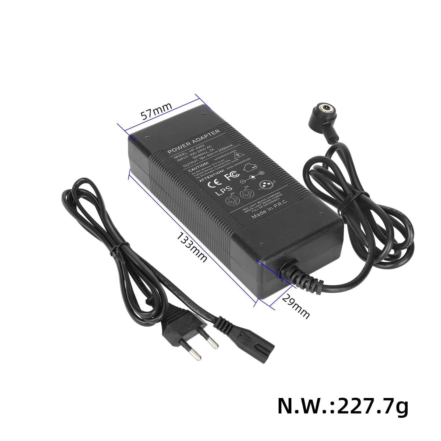 42V 2A charger with magnetic connector for Xiaomi 4 Pro electric scooter