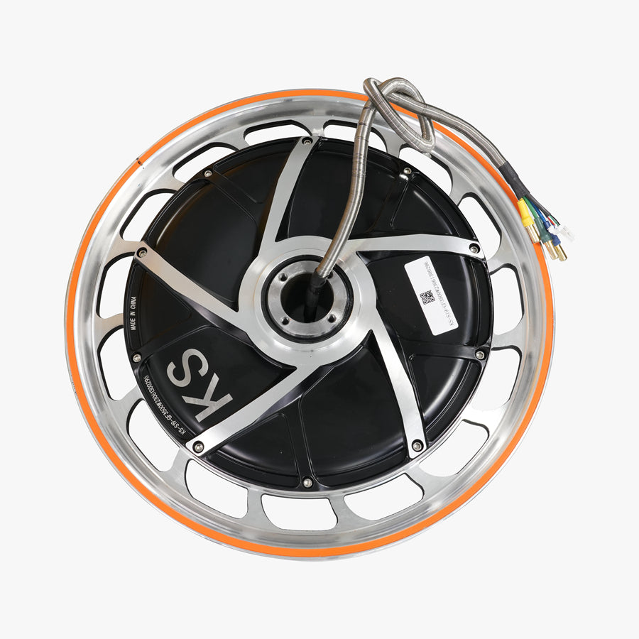 Hollow Motor for KingSong S19 and KingSong S19 Pro – motor with orange rim and cables