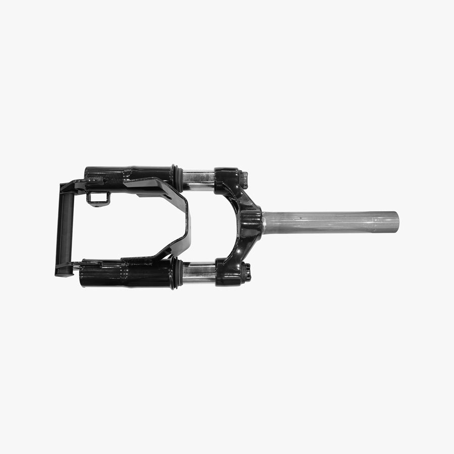 Front Fork for KingSong N12 Pro – black and silver front fork assembly