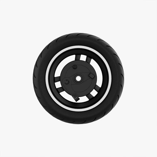 Front Drum Brake Outer Tire for KingSong N12 Pro – front view of tire and drum brake