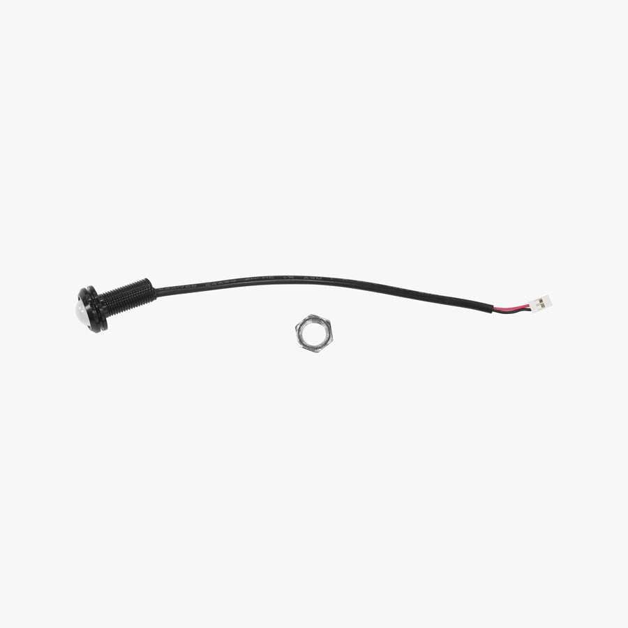 Waterproof Hawkeye Light for KingSong N12 Pro – small black light with wire and nut