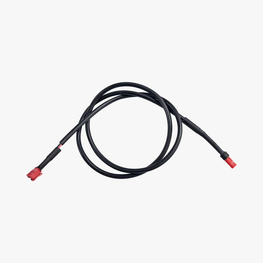 Tail Light Cable for KingSong N15 – coiled black cable with red connectors