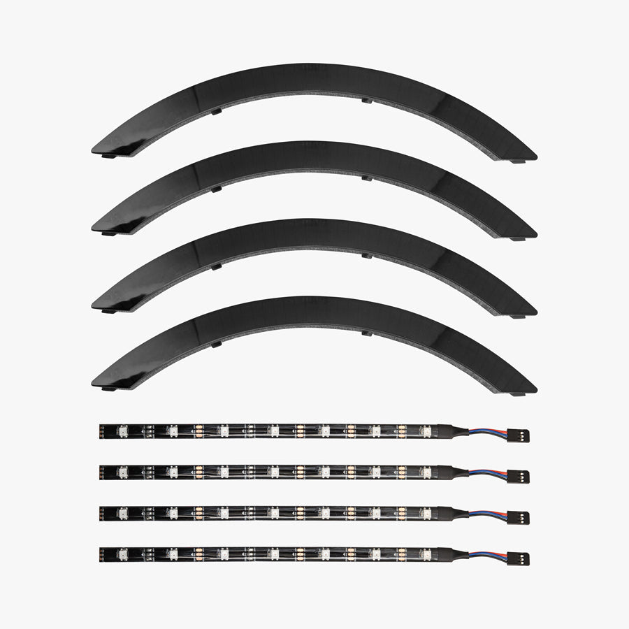 Left and Right Light Bar Set for KingSong 14M and KingSong 14D – light bar set with four strips