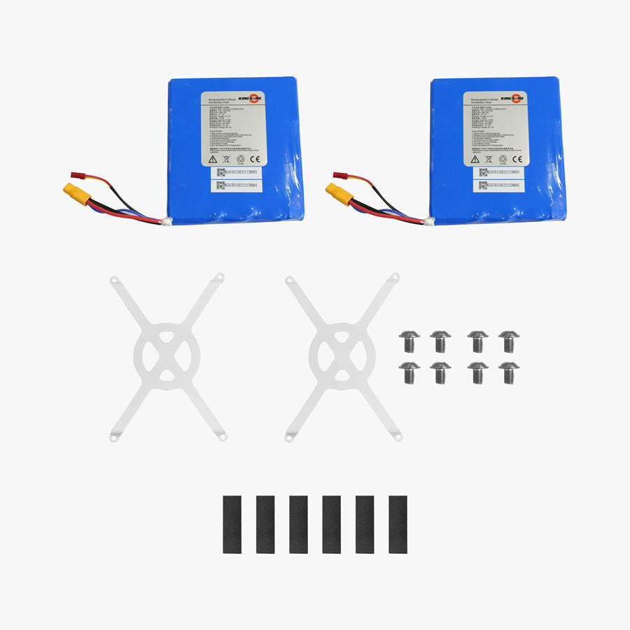 Battery Pack Set for KingSong 14D – two battery packs and mounting hardware