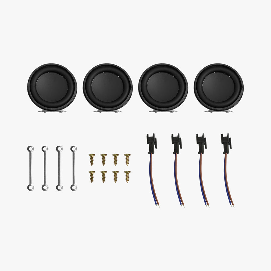 Speaker Set for KingSong 14D – four speakers, screws, wires, brackets