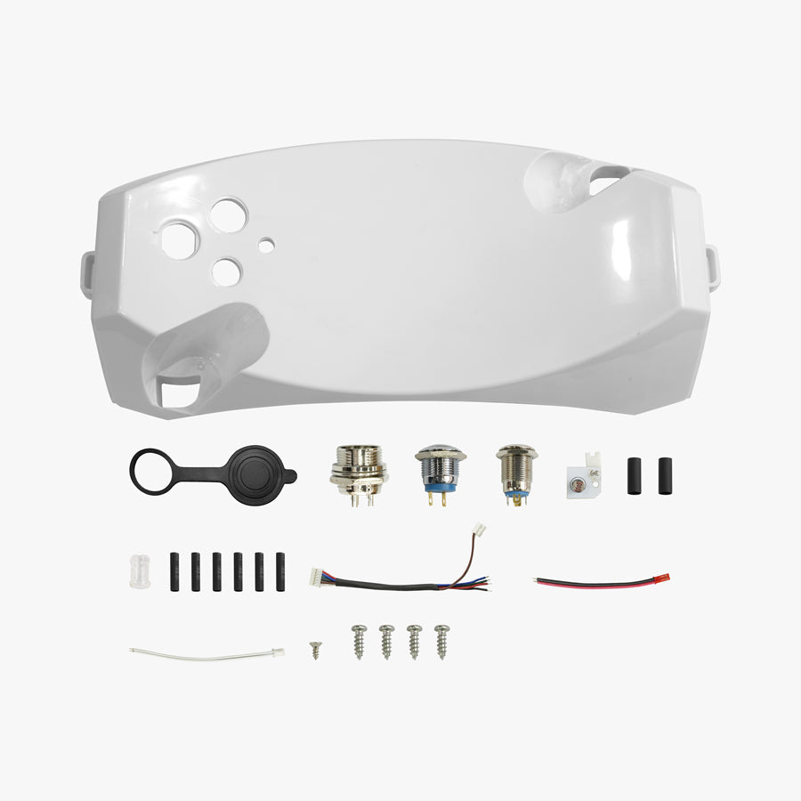 White Top Cover Set for KingSong 16S – white top cover and various components