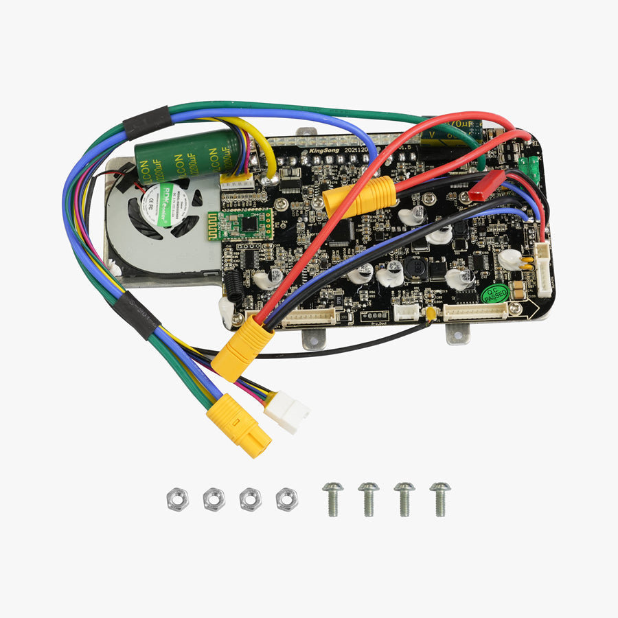 KingSong 16S Control Board Set – control board with wires, nuts, and screws