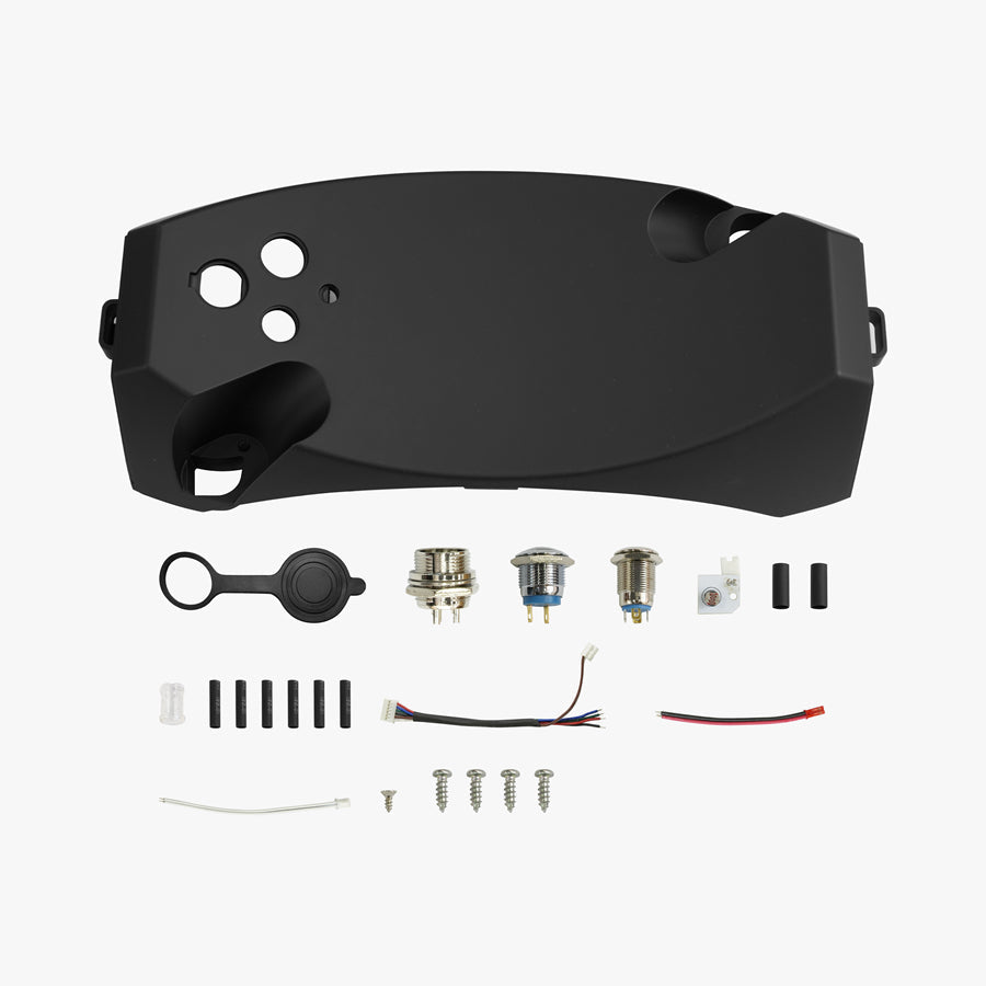 Top Cover Set for KingSong 16S in Black – black top cover and various components