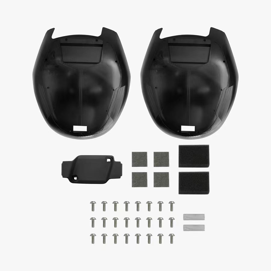 Black Side Cover Set for KingSong 16X and KingSong 16XS – two black side covers and hardware