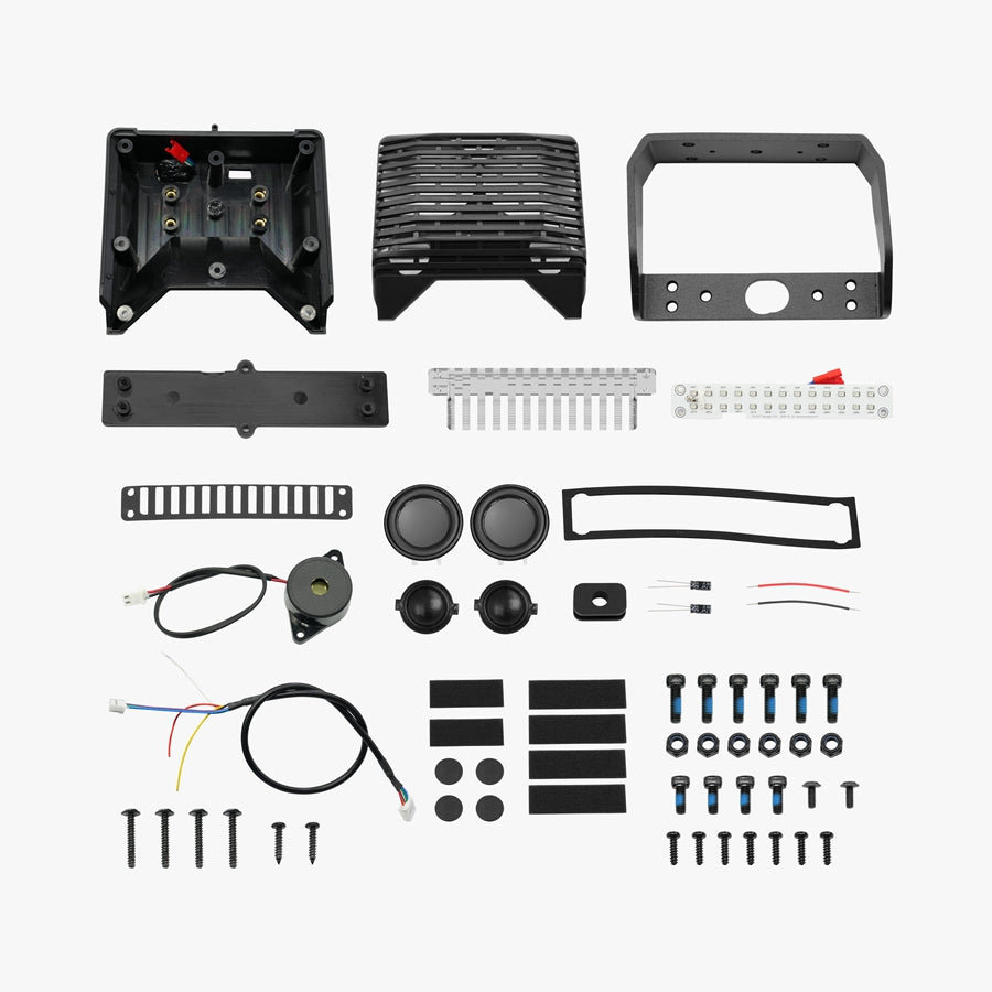 Speaker Kit for KingSong F22 Pro – speaker kit components, laid out