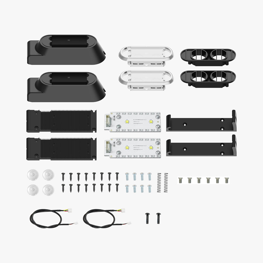Front Lights Set for KingSong S16 and KingSong S16 Pro – full kit contents