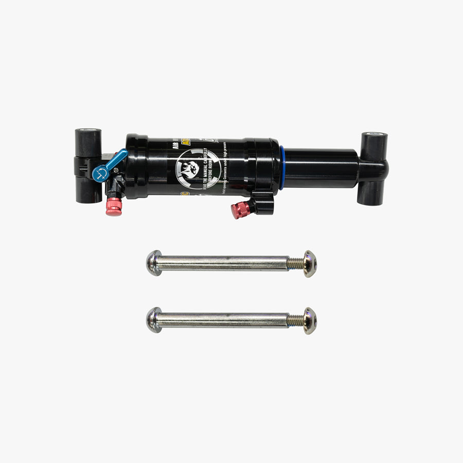 Air Suspension Set for KingSong Electric Unicycle – black suspension unit and two bolts
