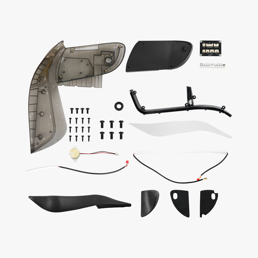 Left Side Panel Set for KingSong S19 and KingSong S19 Pro – exploded view of panel set