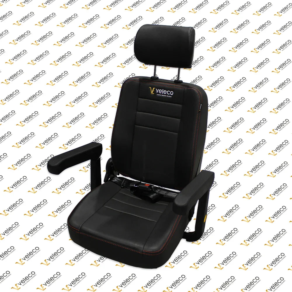 Seat for Veleco Jumpy – black seat with headrest and armrests