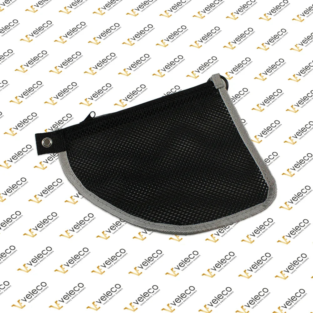 Mesh toolbox for Veleco COSMO – black mesh pouch with grey trim
