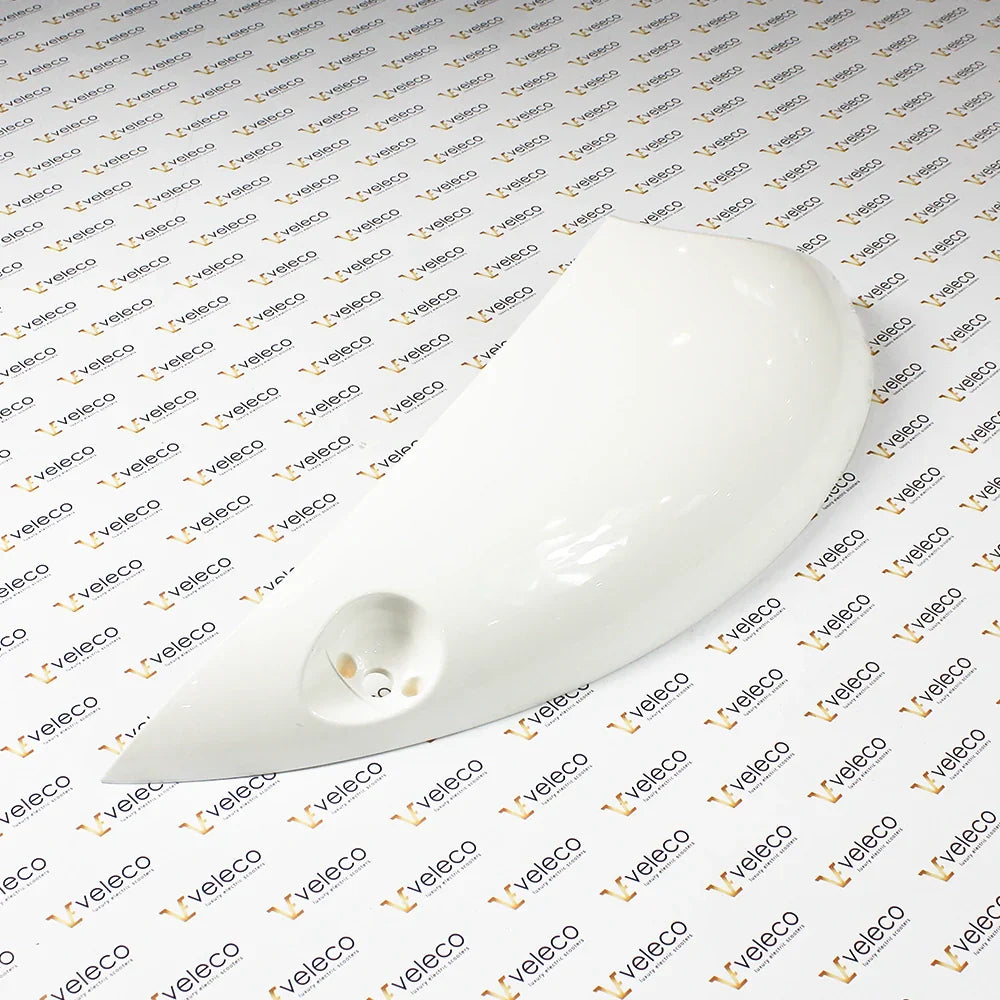 White Left Side Cover for Veleco ZT63 – white plastic cover with hole