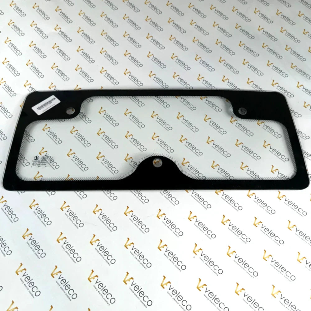 Rear Window for Veleco Advena – rectangular clear window with black frame