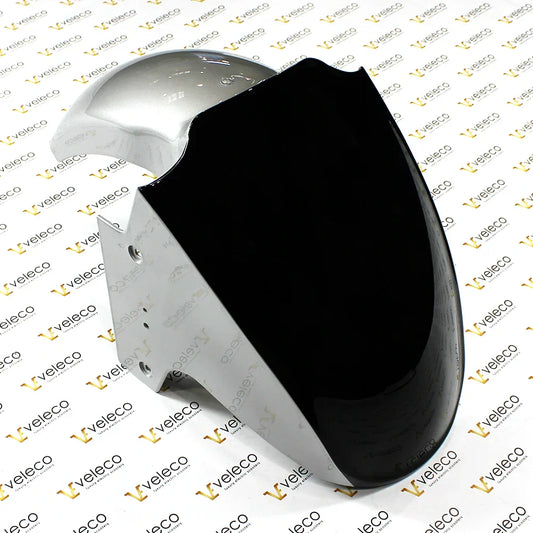 Black Front Fender for Veleco Advena – black and silver front fender