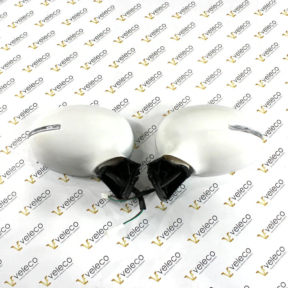 White Electric Mirrors Set for Veleco Advena – pair of white electric mirrors