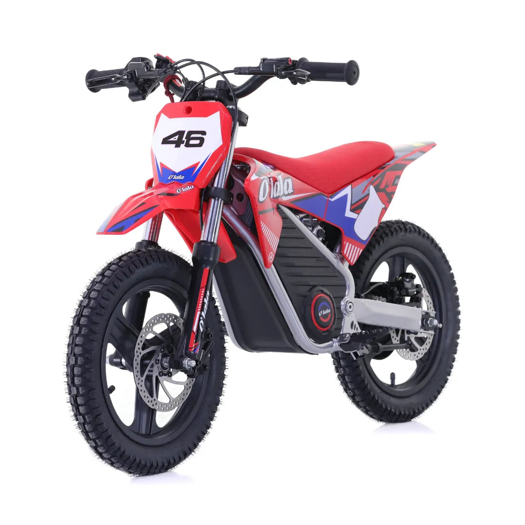 Electric Bike Apollo Olala Sx E500 features a vibrant red design, off-road tires, and a sleek frame.