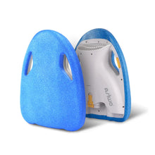Electric Swim Board Asiwo Mako, blue foam design with integrated motor for enhanced swimming experience.