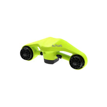 Electric Underwater Scooter Asiwo Manta, bright yellow design, dual propulsion motors for underwater movement.