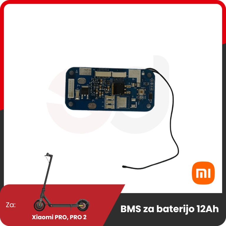 BMS for Xiaomi 12.8Ah Battery – front three-quarter view