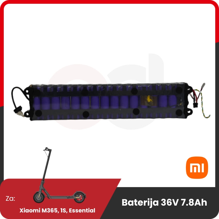 Li-Ion Battery for Xiaomi 36V 7.8Ah LG – battery pack with exposed cells