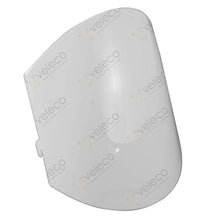 Rear mudguard piece White Veleco CRISTAL