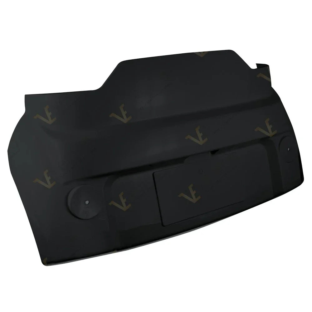 Black Rear Cover for Veleco Cristal – angled view of black rear cover