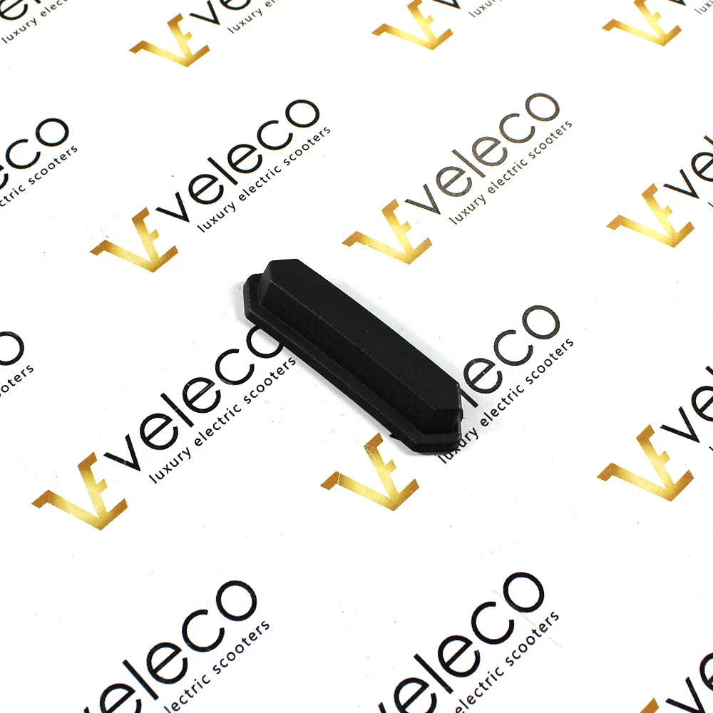 Black front panel decoration for Veleco Cristal – black rectangular plastic trim piece